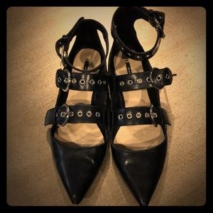 Zara buckle flats